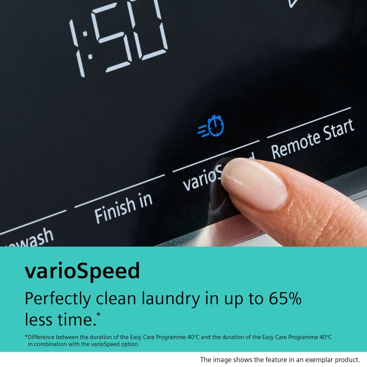 Siemens iQ500 9kg 1600rpm Washing Machine - Silver