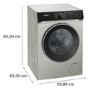 Siemens iQ500 9kg 1600rpm Washing Machine - Silver