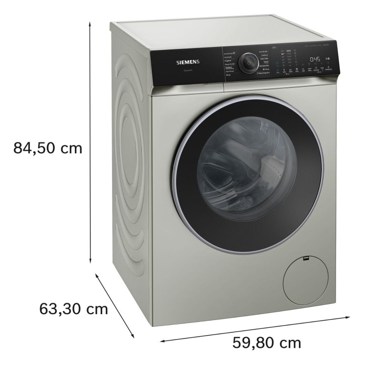 Siemens iQ500 9kg 1600rpm Washing Machine - Silver