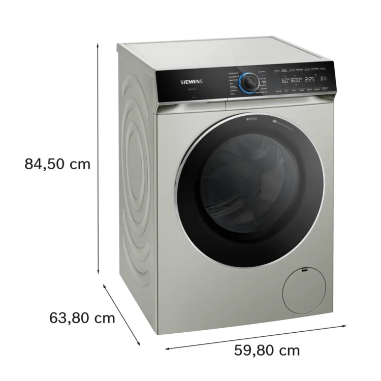 Siemens iQ700 10Kg 1600rpm Washing Machine - Silver
