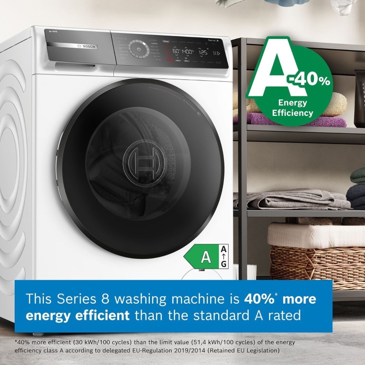 Bosch Series 8 11kg 1400rpm Washing Machine - White