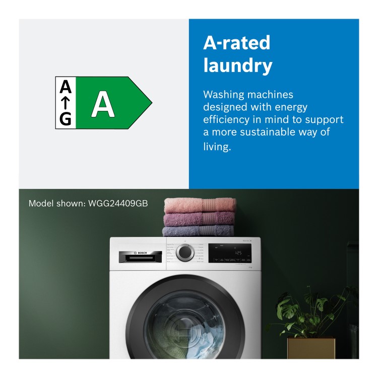 Refurbished Bosch Series 2 WGE03408GB 8KG 1400 Spin Washing Machine White