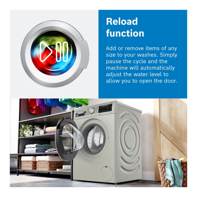 Refurbished Bosch Series 2 WGE03408GB 8KG 1400 Spin Washing Machine White