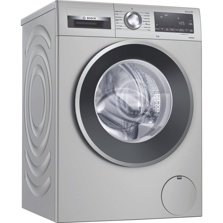 Refurbished Bosch Serie 6 WGG2440XGB Freestanding 9KG 1400 Spin Washing Machine Silver