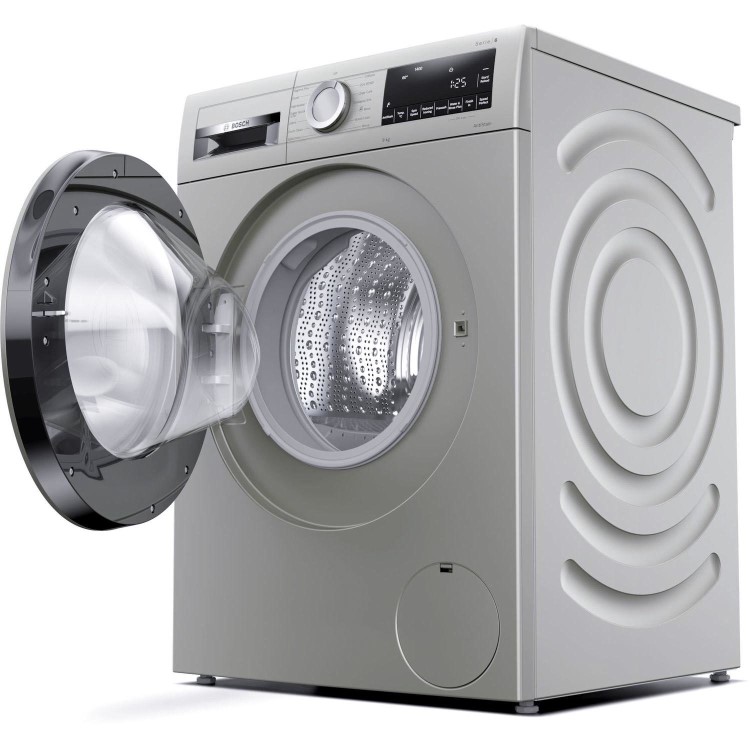Refurbished Bosch Serie 6 WGG2440XGB Freestanding 9KG 1400 Spin Washing Machine Silver