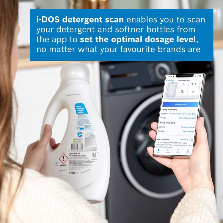 Bosch Series 6 10kg 1400rpm Washing Machine - Graphite - Wi-Fi Connected A-Rated i-DOS