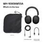 Sony WH-1000XM5 Wireless Noise Cancelling Headphones with Soft Case - Black