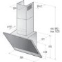 Gorenje WHI651S1XGBUK 60cm Angled Cooker Hood Black And Stainless Steel