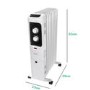 Refurbished Argo Whisper 2 kw Portable Oil Filled Radiator 8 Fin with Thermostat