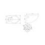 Newton Wall Hung Toilet - Without Seat