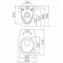 GRADE A1 - Round Wall Hung Toilet with Soft Close Seat