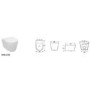 GRADE A1 - Round Wall Hung Toilet with Soft Close Seat
