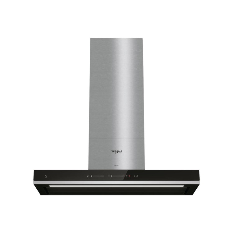 Whirlpool WHSS90FTSK W Collection Touch Control T-shape Cooker Hood - Stainless Steel And Black