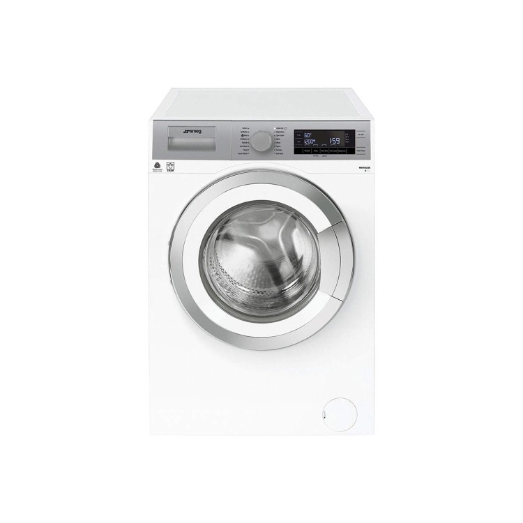 GRADE A3 - Heavy cosmetic damage - Smeg DHT81LUK Freestanding Heat Pump Dryer White