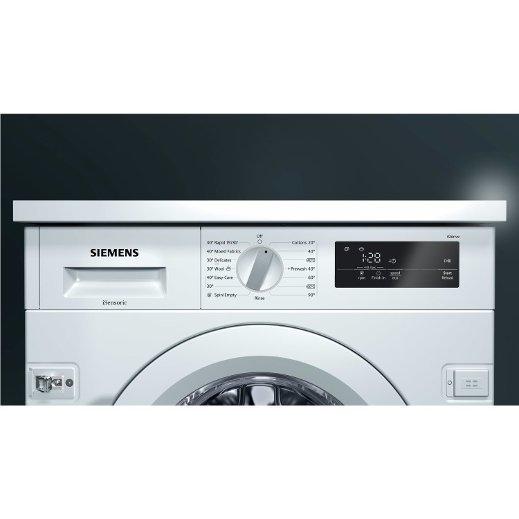 Siemens WI14W300GB iQ500 8kg 1400rpm Integrated Washing Machine -White