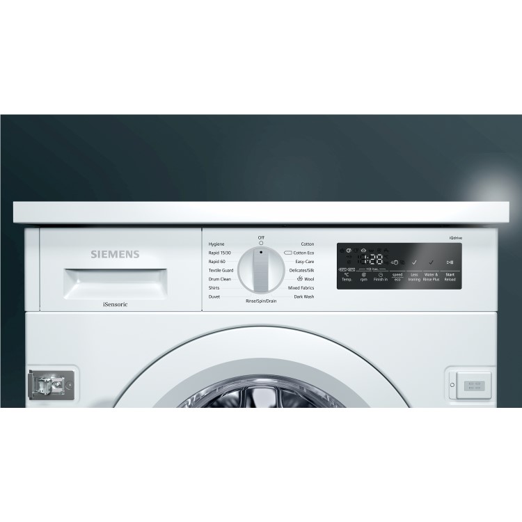 GRADE A1 - Siemens WI14W500GB 8kg 1400rpm Integrated Washing Machine - White