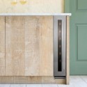 WI157 Caple Classic 15cm Wide Single Zone Under Counter Wine Cabinet - Stainless Steel Door