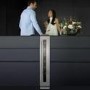 Caple Classic 15cm Wide Single Zone Under Counter Wine Cabinet - Stainless Steel Door