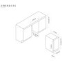 Caple Sense 19 Bottle Under Counter Single Zone Wine Cabinet - Stainless Steel Door