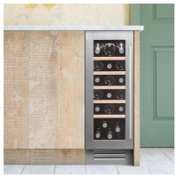 Caple Sense 19 Bottle Under Counter Single Zone Wine Cabinet - Stainless Steel Door