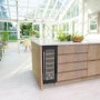 Caple 19 Bottle Capacity Single Zone Under Counter Wine Cabinet - Black Glass Door