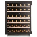 WI6136 Caple Sense 46 Bottle Dual Zone Under Counter Freestanding Wine Cabinet - Black