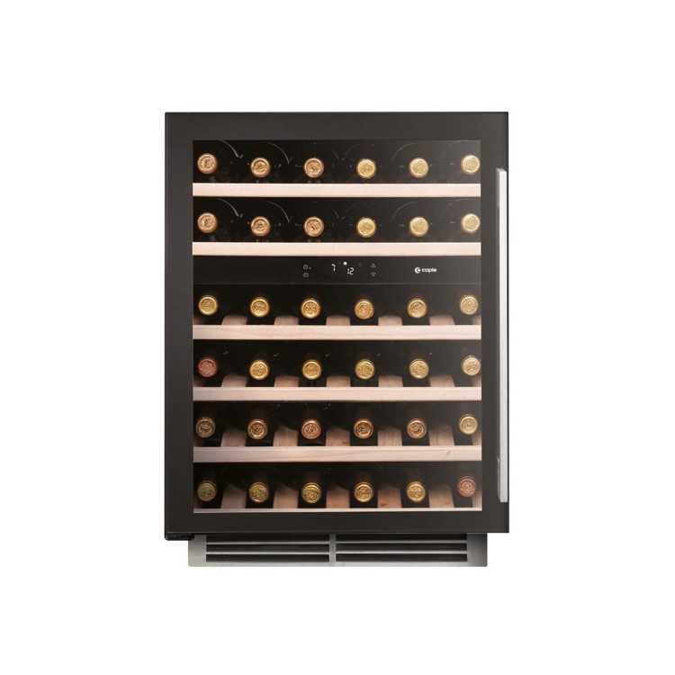 Caple Sense 46 Bottle Dual Zone Under Counter Freestanding Wine Cabinet - Black