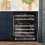 Caple Sense 46 Bottle Dual Zone Under Counter Freestanding Wine Cabinet - Black