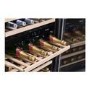 Caple Sense 52 Bottle Dual Zone Under Counter Freestanding Wine Cabinet - Black Glass Door