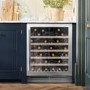 Caple Classic 52 Bottle Single Zone Under Counter Freestanding Wine Cabinet - Stainless Steel