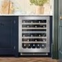 Caple 44 Bottle Capacity Dual Zone Under Counter Wine Cooler