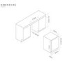 Caple Sense Premium 35 Bottle Dual Zone Integrated Under Counter Wine Cabinet