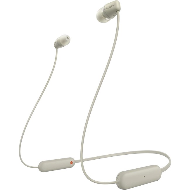 Sony WI-C100 In-ear Wireless Headphones Cream