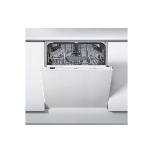 Refurbished Whirlpool WIC3C26UK 14 Place Setting 9L Fully Integrated Full Size Dishwasher Silver