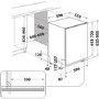 GRADE A2 - Whirlpool WIC3C33PFEUK Fully Integrated Dishwasher