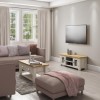 Willow Small Corner TV Unit in Cream &amp; Oak Two Tone - TV&#39;s up to 35&quot;