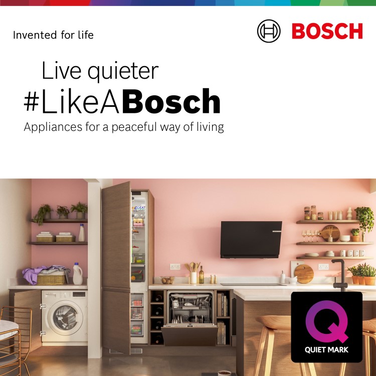 Refurbished Bosch Series 8 WIW28502GB Integrated 8KG 1400 Spin Washing Machine White