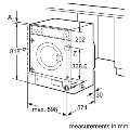 Bosch Series 8 8kg 1400rpm Integrated Washing Machine
