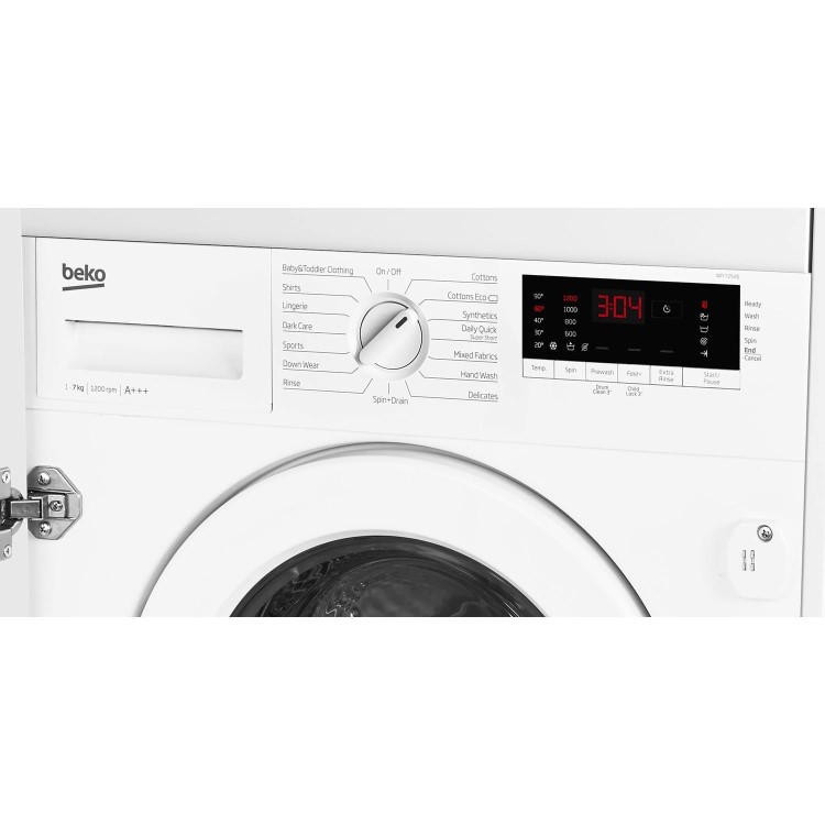 Beko WIY72545 Ultra Efficient 7kg 1200rpm Integrated Washing Machine - White