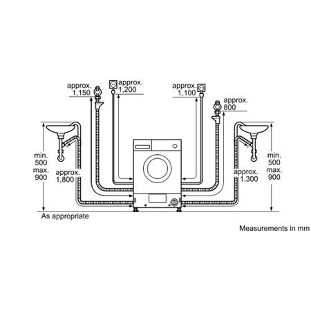 SIEMENS WK14D320GB iQ300 6kg Wash 3kg Dry Integrated Washer Dryer