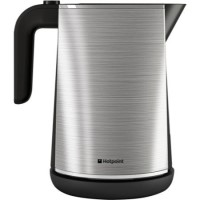 GRADE A1 - Hotpoint WK30MAX0 1.7 Litre Cordless Kettle Stainless Steel
