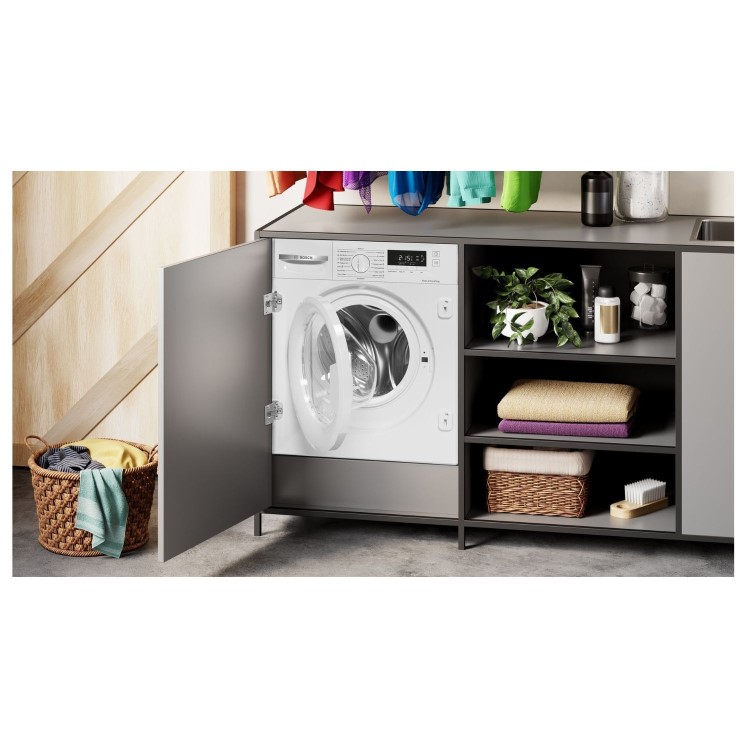 Bosch Series 4 8kg Wash 5kg Dry 1400rpm Integrated Washer Dryer - White