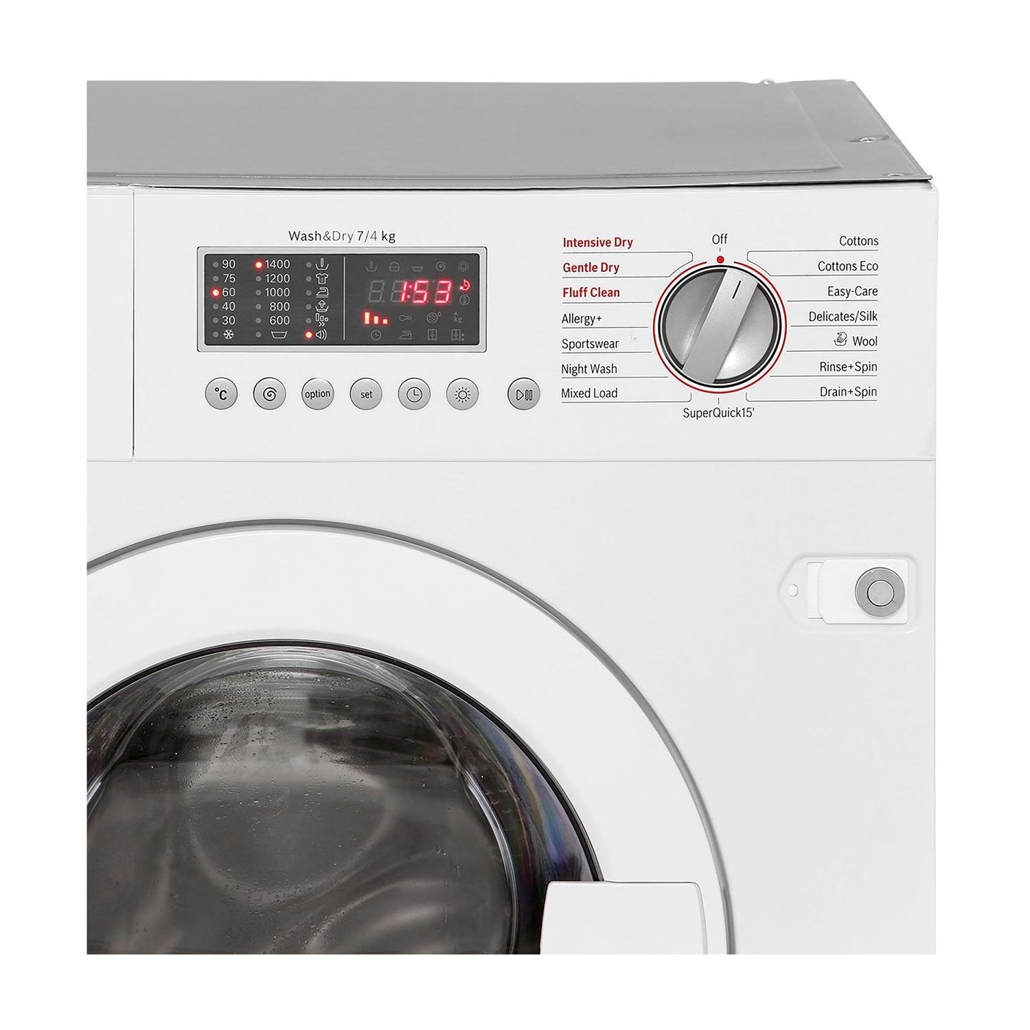 Bosch Serie 6 WKD28541GB 7kg Wash 4kg Dry 1400rpm Integrated Washer Dryer White 
