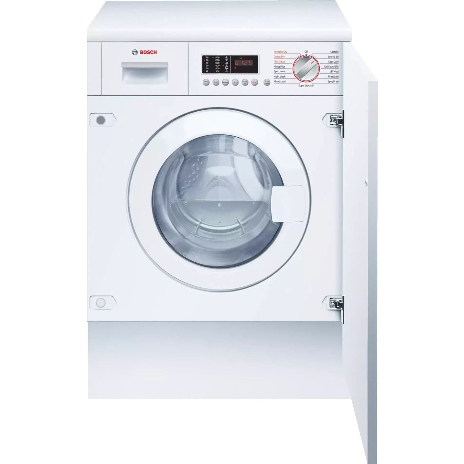 Bosch WKD28543GB Series 6 7kg Wash 4kg Dry 1400rpm Integrated Washer Dryer - White