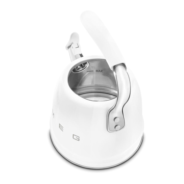 Smeg 50's Style Stovetop Kettle 2.3L capacity in White - WKF01WHUK