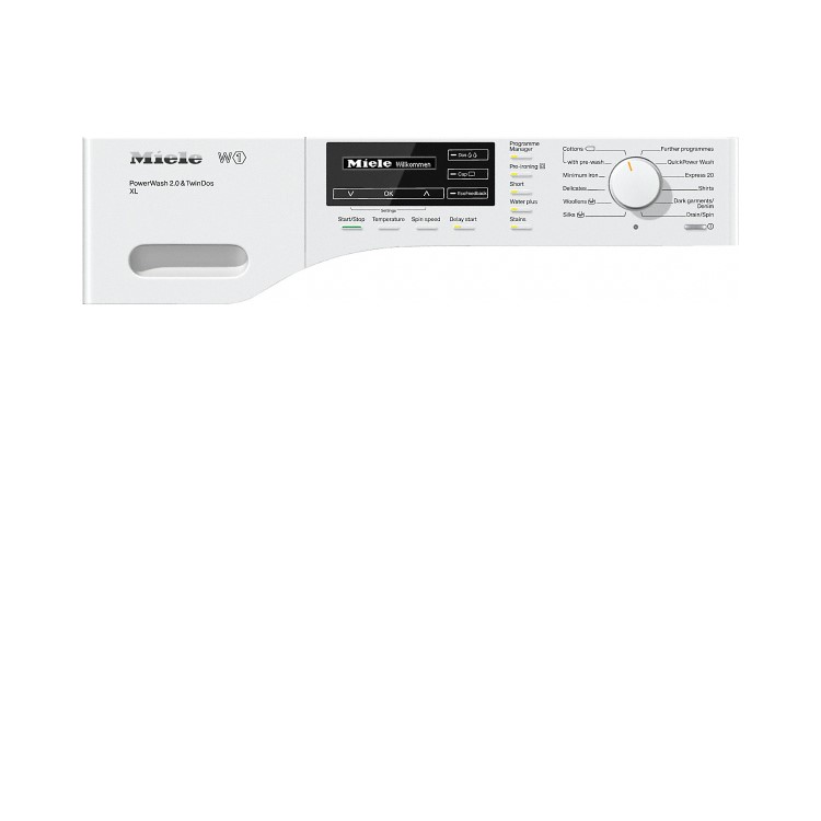 Miele WKH122WPS W1 WhiteEdition SoftSteam 9kg 1600rpm Freestanding Washing Machine-White