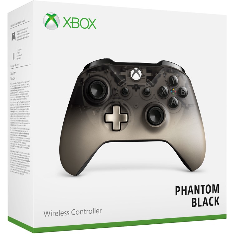 Microsoft Xbox One Phantom Black Wireless Controller - Black