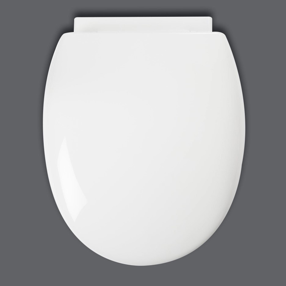 Croydex AntiBacterial Polypropylene Toilet Seat with SoftClose Hinge