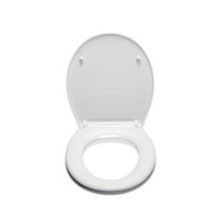 White Round Anti Bacterial Soft Close Toilet Seat - Croydex Vendee White Round Anti Bacterial Soft Close Toilet Seat - Croydex Vendee