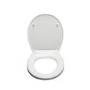 White Round Anti Bacterial Soft Close Toilet Seat - Croydex Vendee